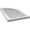 Ekena Millwork Quarter Round Top Right Surface Mount PVC Gable Vent w/ 2"W x 1-1/2"P Brickmould Frame, 18"W x 32"H GVPQR18X3202SN - alternate 3